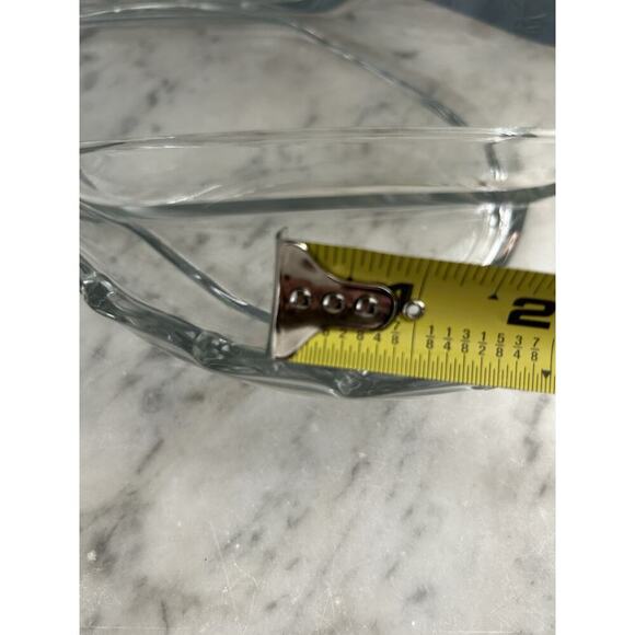 Fostoria Vintage Century Dish 3 Part Divided Handles Glass Serving Relish Nuts - Picture 12 of 13